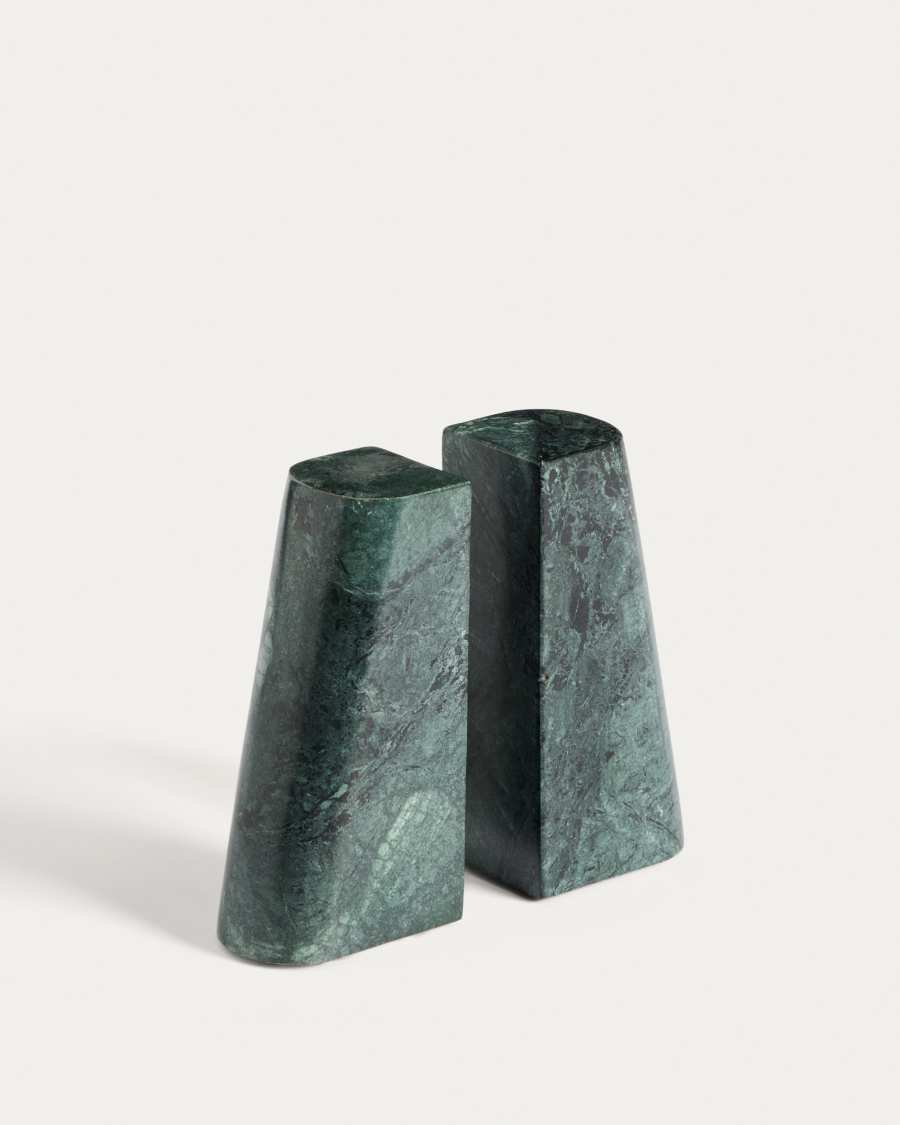 Serela bookend in green marble