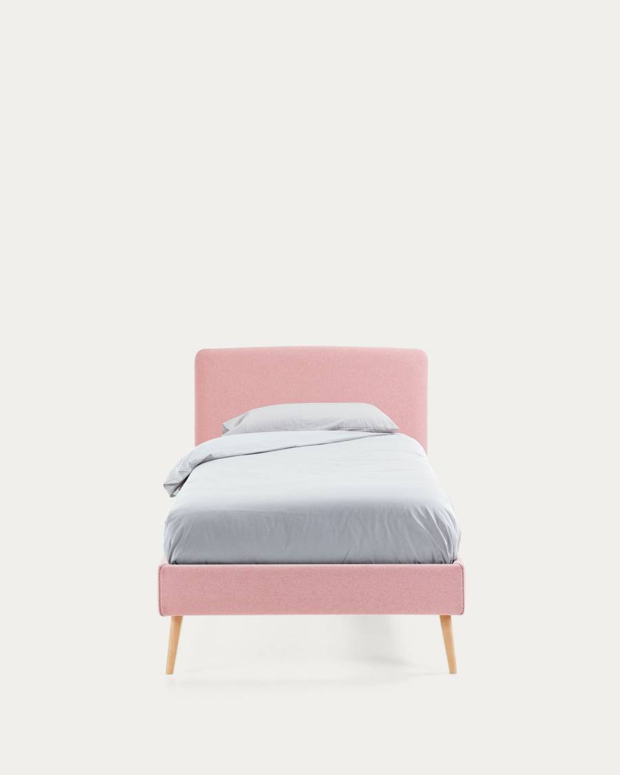 Dyla bed cover for a 90 x 190 cm mattress in pink