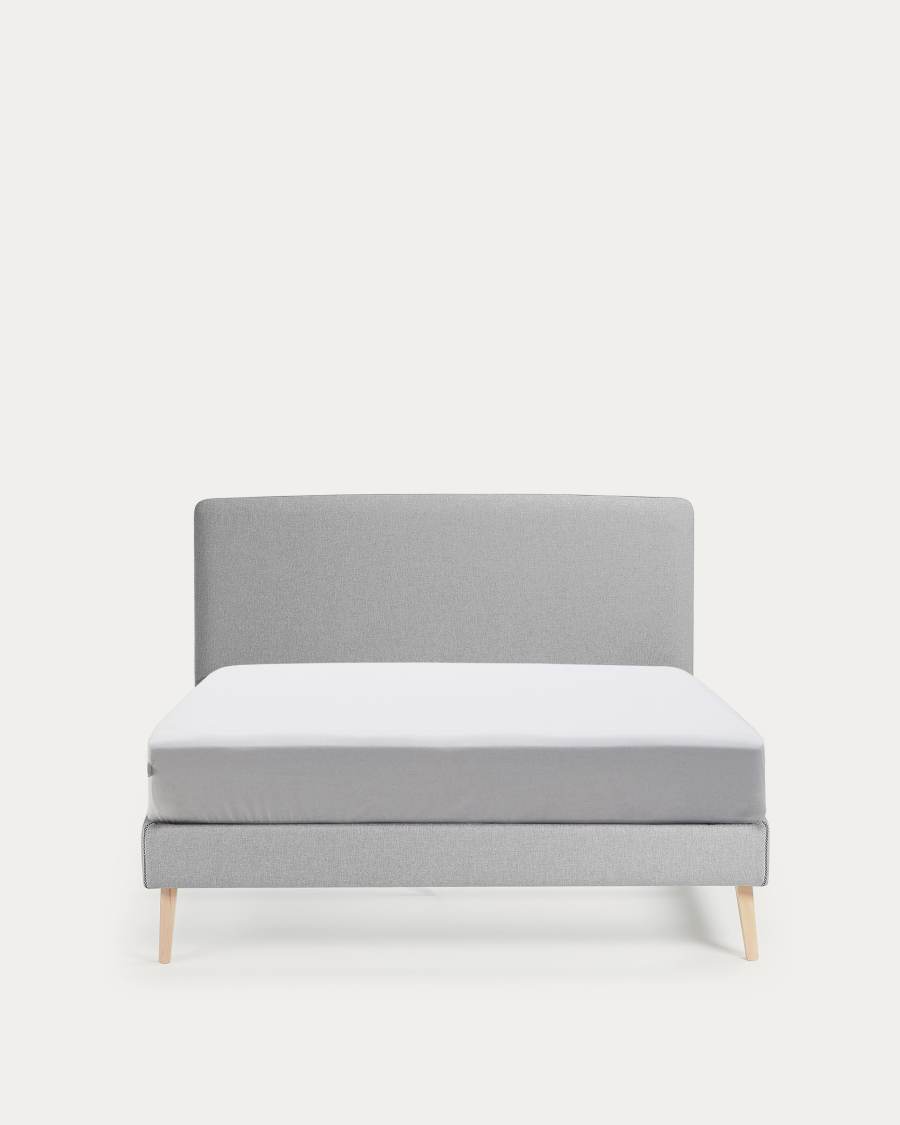 Dyla bed cover for a 150 x 190 cm mattress in grey