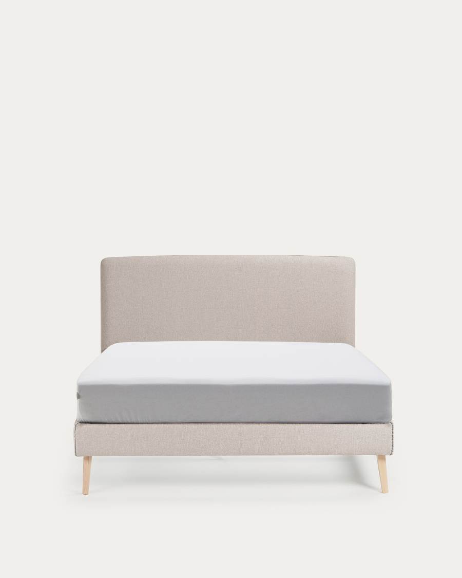 Dyla Bezug in Beige für Bett mit Matratzengröße von 150 x 190 cm