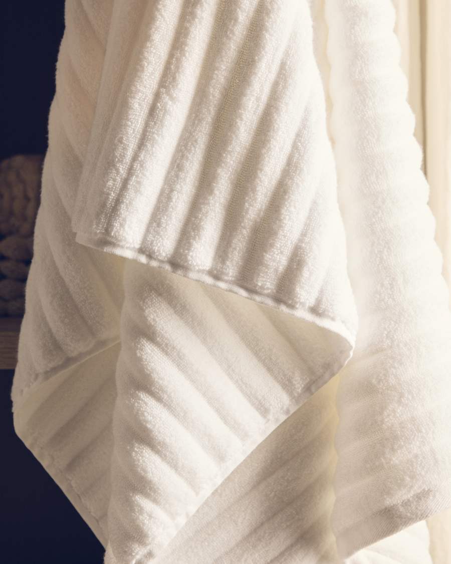 Tovallola de mà Navira 100% cotó blanc 50x90 cm