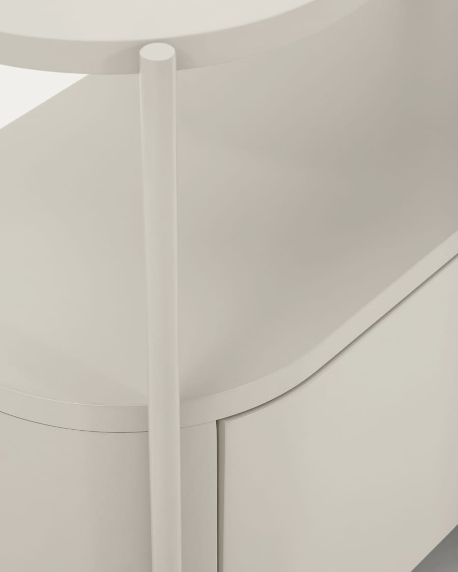 Arely badkamermeubel met stalen structuur en wit gelakt MDF 90 x 40 cm