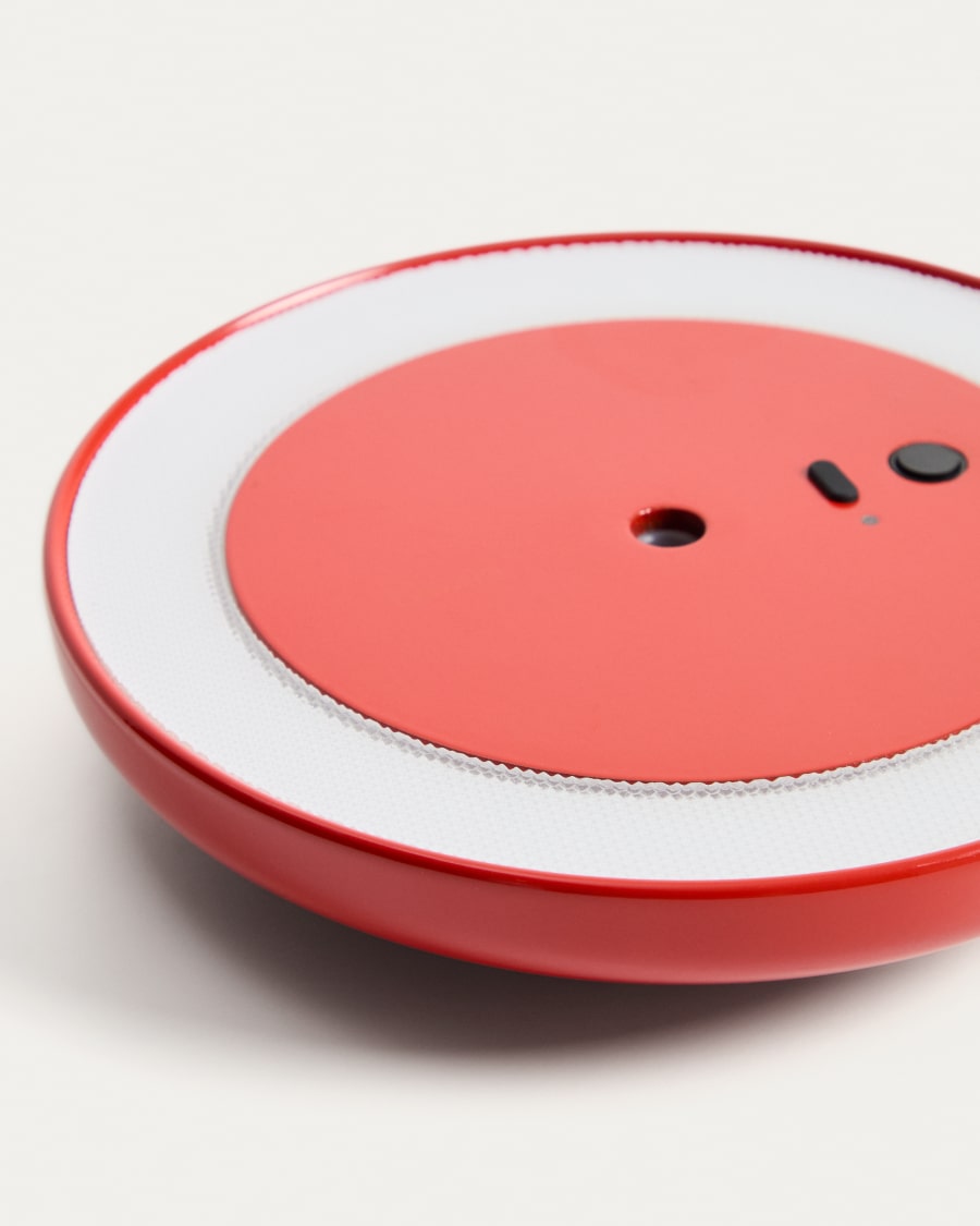 Porte draagbare tafellamp van rood aluminium