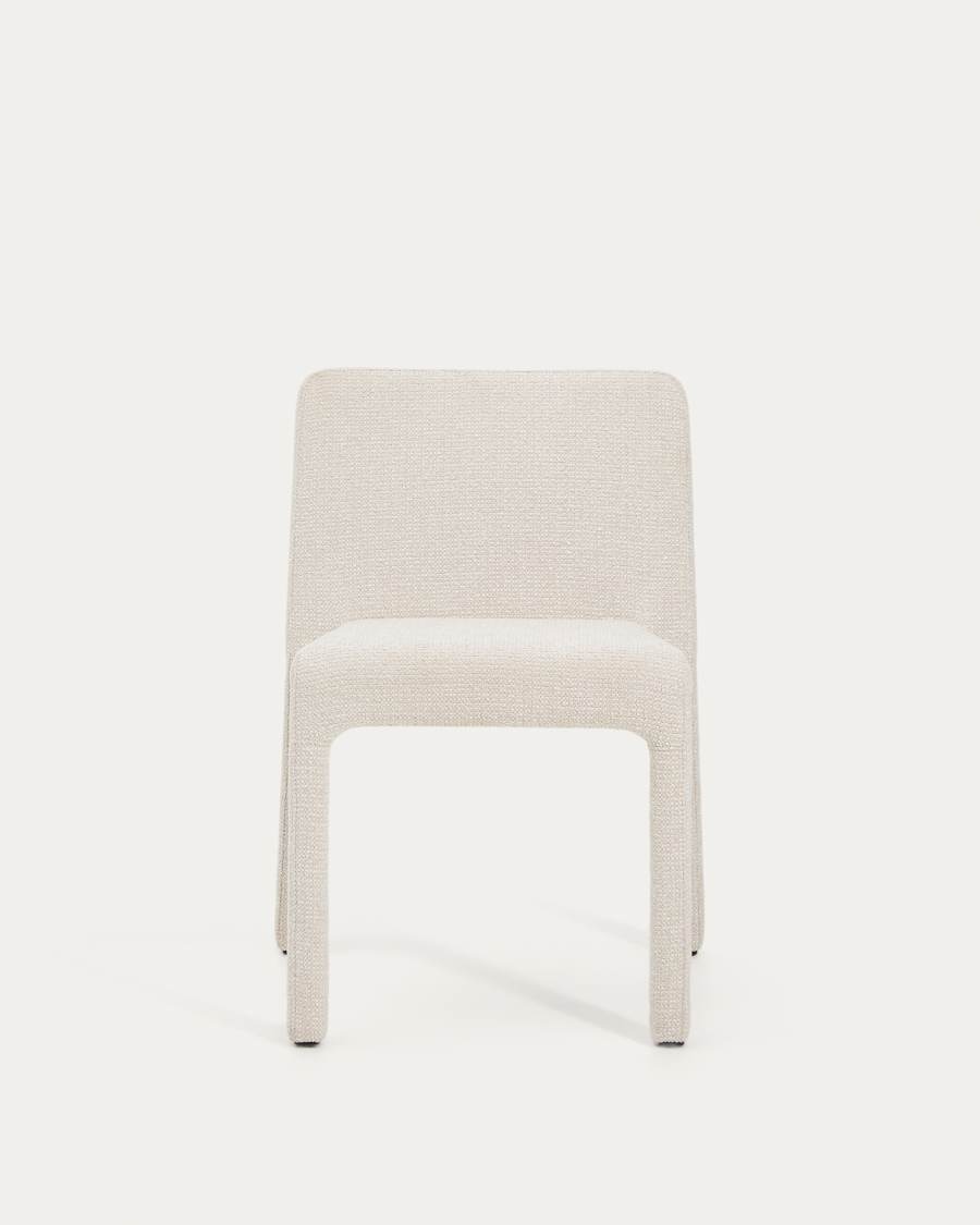 Στιβαζόμενη καρέκλα Loria σε μπεζ chenille FSC 100%