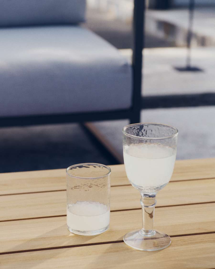 Obila cup made of transparent recycled glass