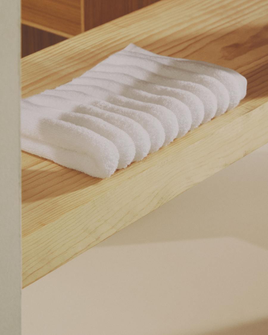 Tovallola de mà Navira 100% cotó blanc 50x90 cm