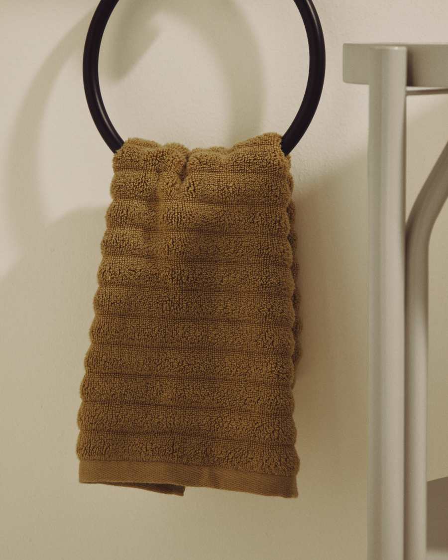 Navira 100% cotton light green face towel 30 x 50cm