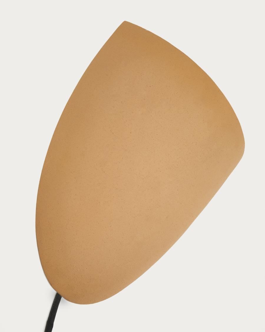 Applique da parete Nibla in metallo effetto terracotta
