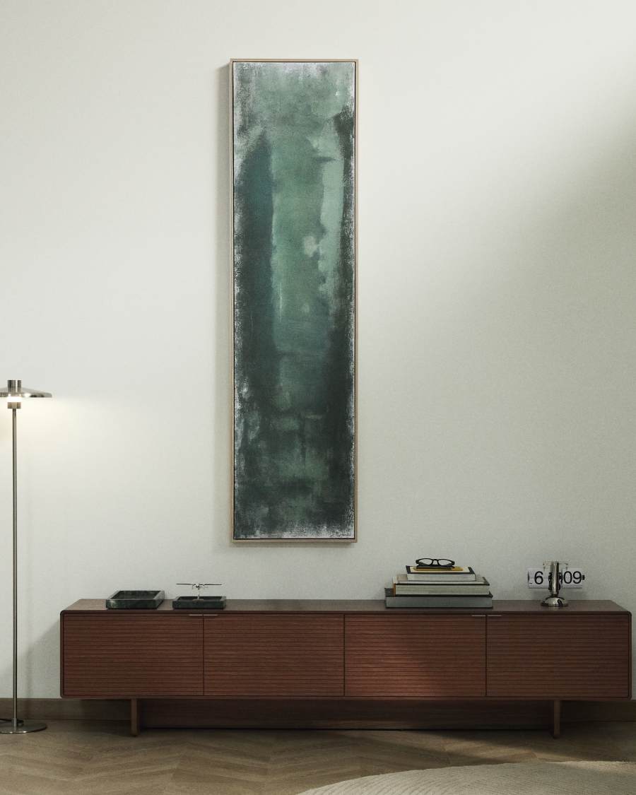 Selnar green abstract picture 182 x 47cm