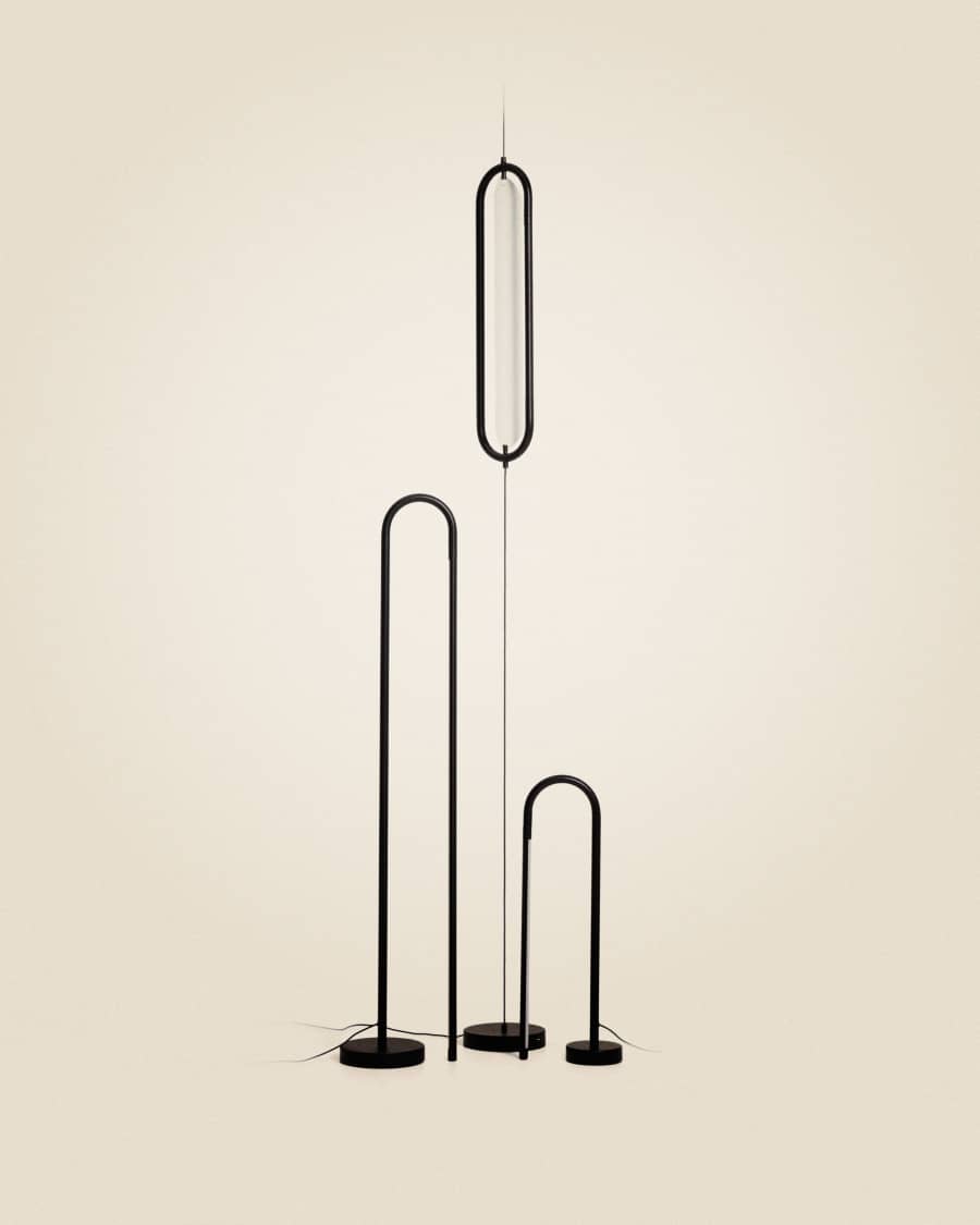 Bow black aluminium ceiling lamp Ø 16 cm