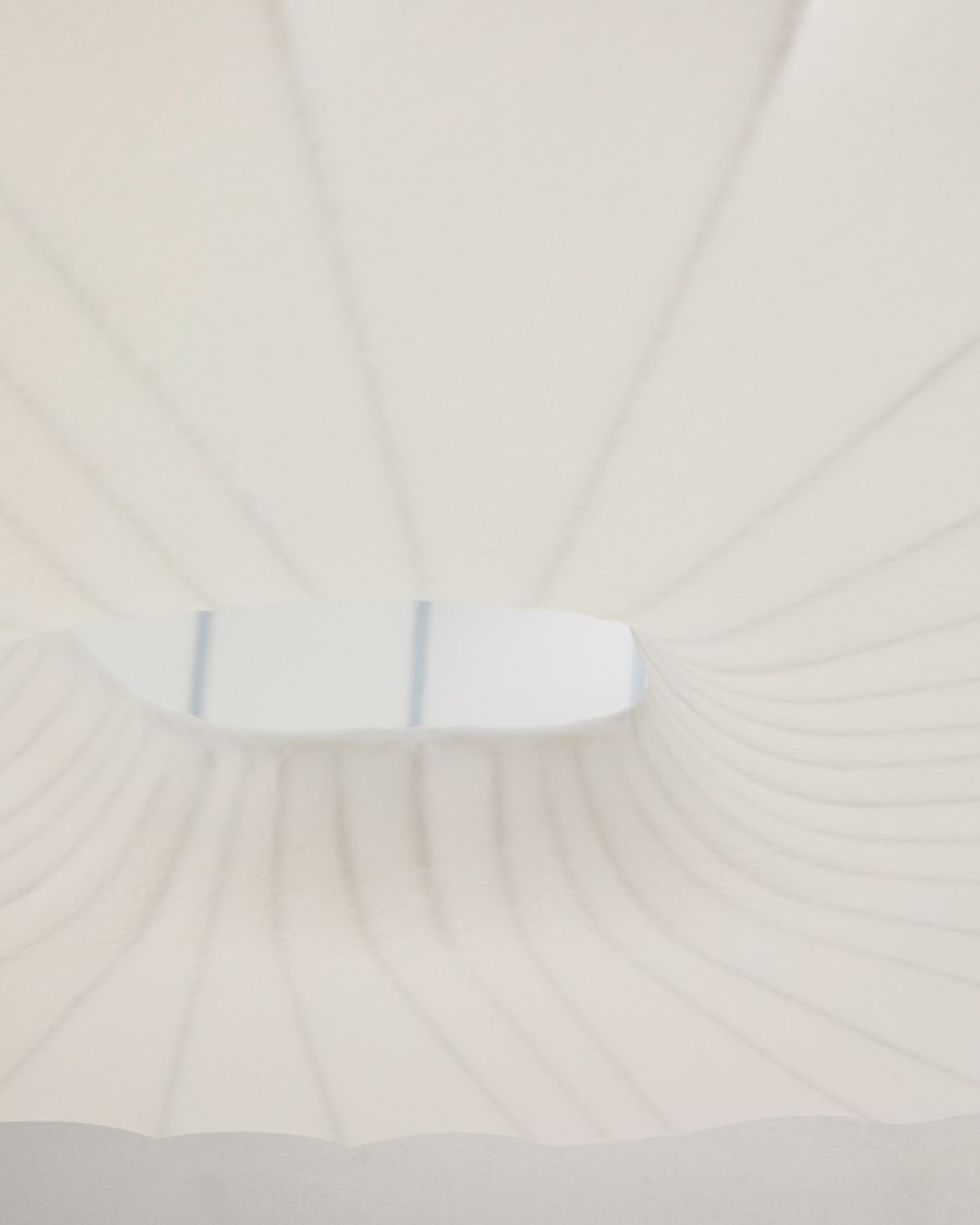 Somar ceiling lamp made with synthetic fibres and steel rods Ø76cm