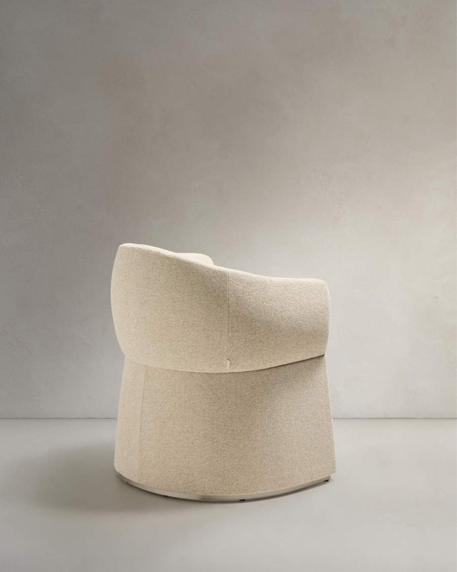 Bosca beige chenille chair