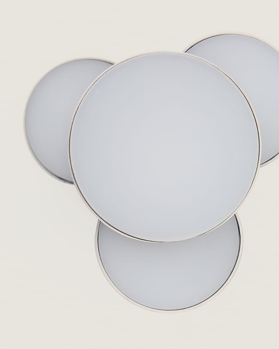 Tragbare LED-Tischlampe Adrina aus dunkelgrauem Metall mit gebürstetem Finish