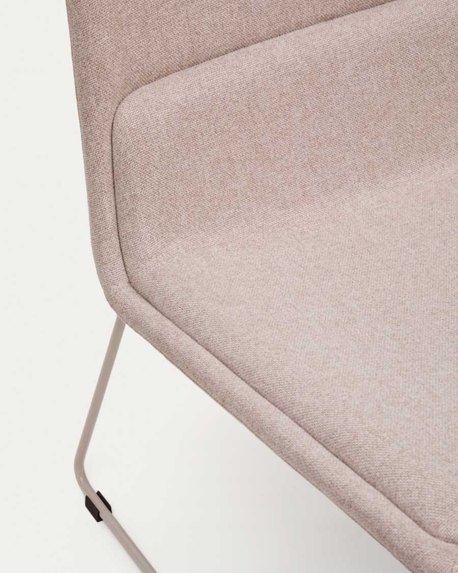 Sessel Zahara beige Stahl mit beigefarbenem Finish FSC 100%