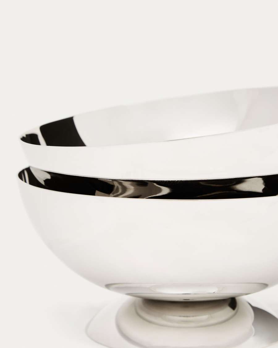 Nirela set of 2 stainless steel bowls