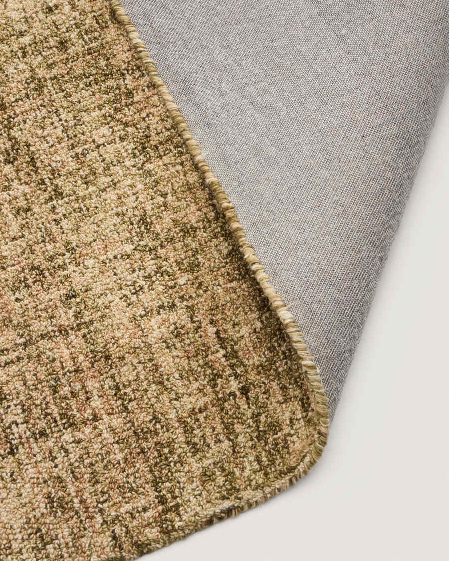 Tapis Zarn en laine mélangée à effet bouclette fine 200 x 300 cm