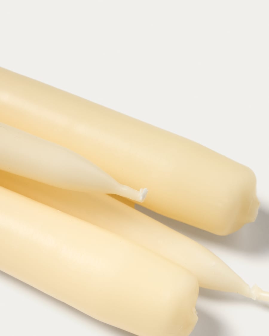 Set Talinen di 4 candele bianche