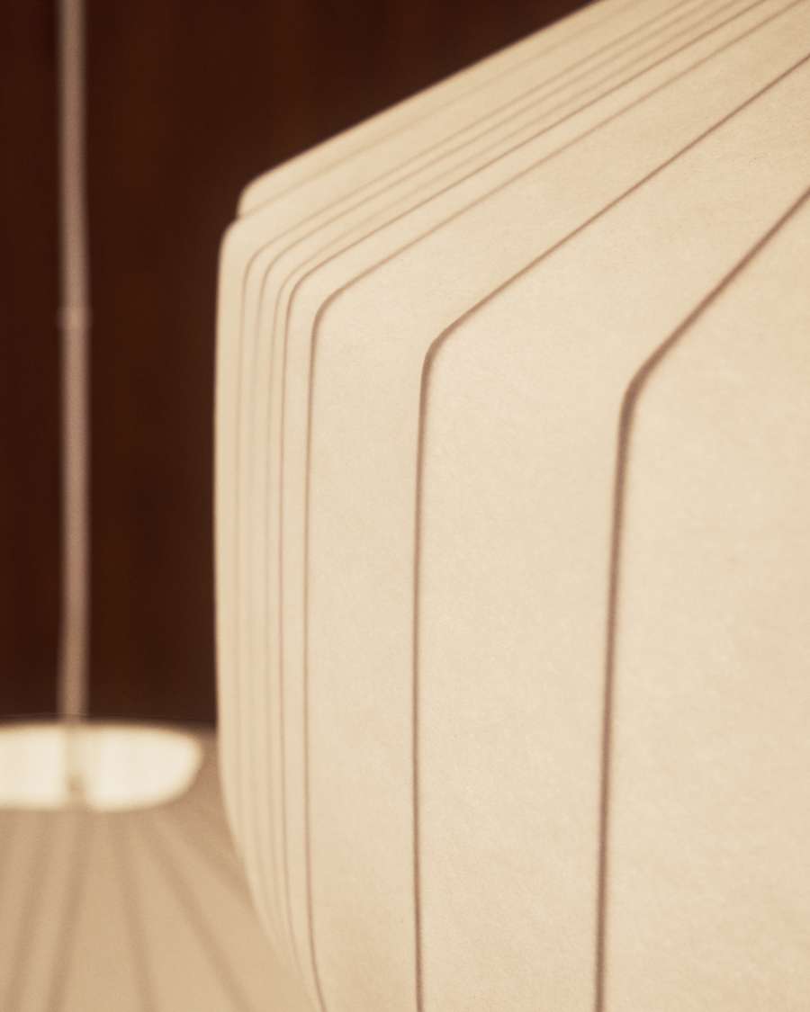 Somar ceiling lamp made with synthetic fibres and steel rods Ø51cm