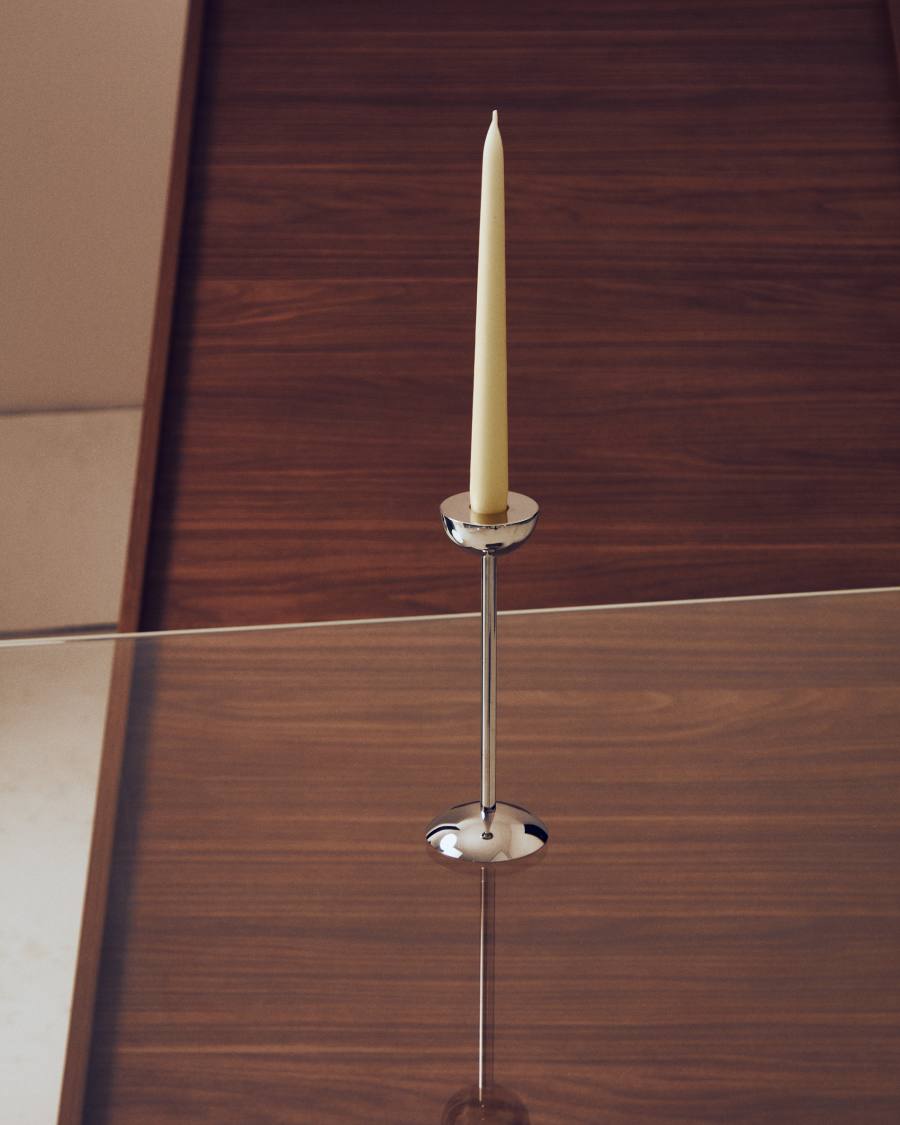 Nirela stainless steel candle holder 22cm