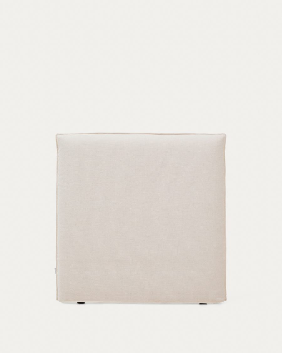Funda per a capçal Jaira de xenilla blanca per a llit de fins a 90 cm