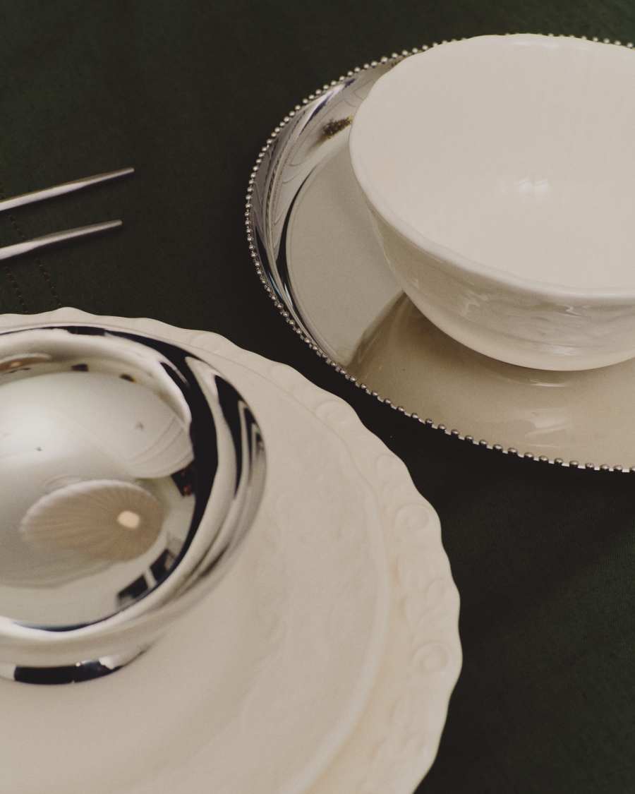 Nirela set of 2 stainless steel bowls