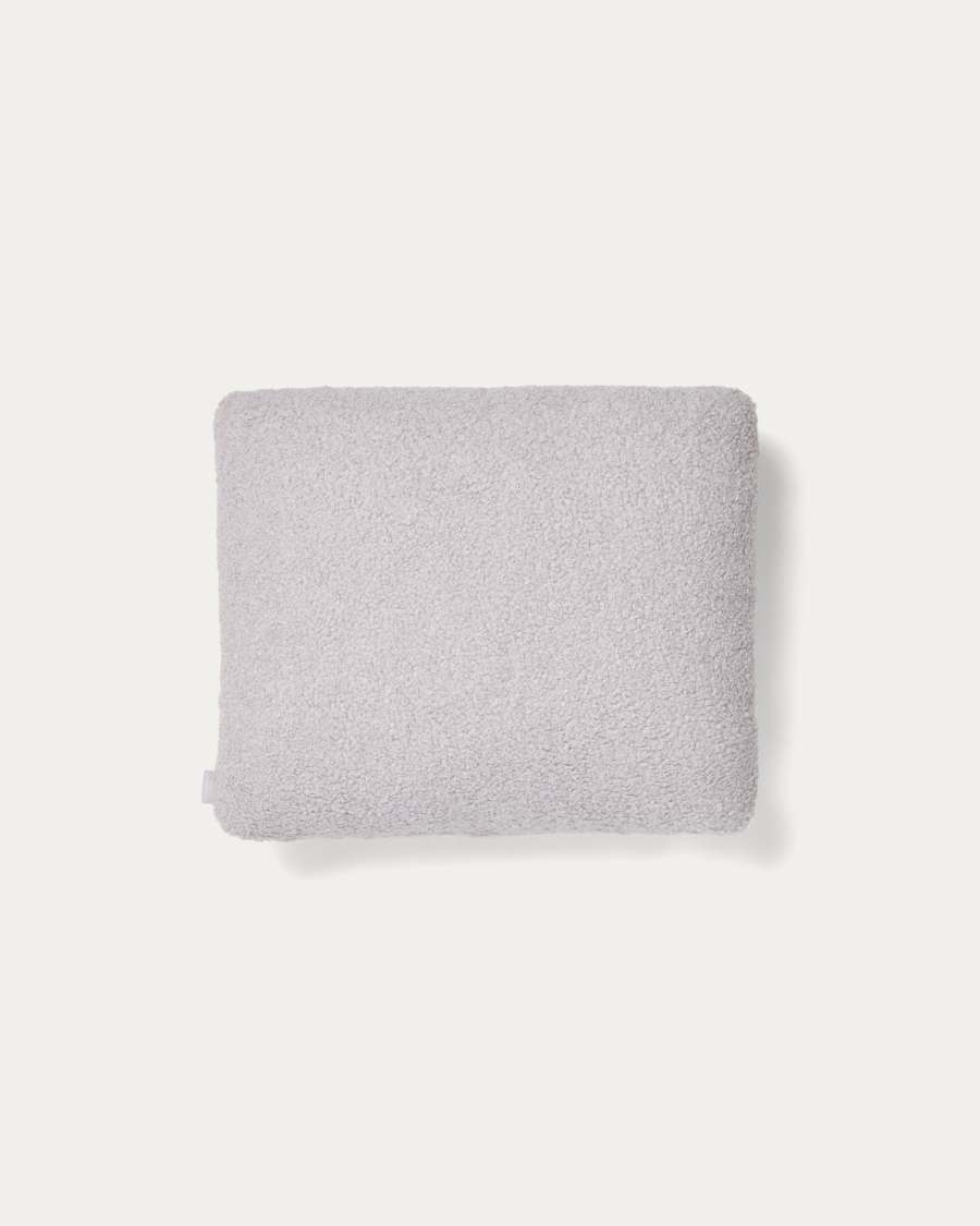 Martina grey bouclé cushion 47 x 36 cm
