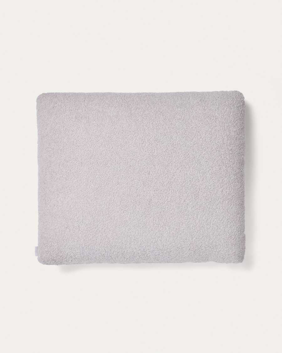 Martina grey bouclé cushion 60 x 52 cm
