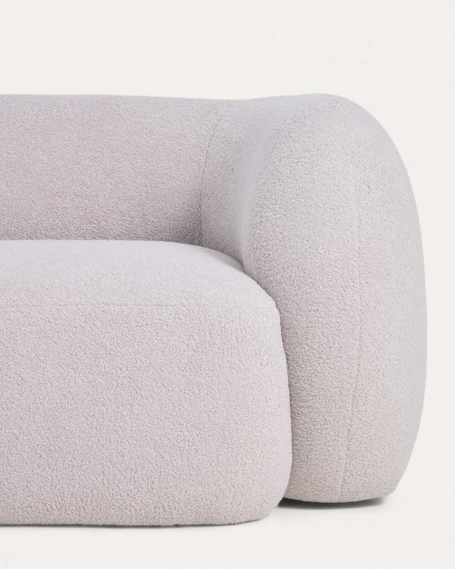 Martina grey bouclé 3-seater sofa 246 cm FSC Mix Credit