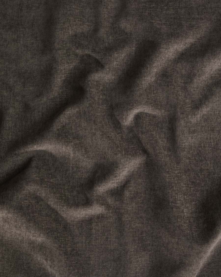 Modulares Sofa Alea für 5 Personen mit abnehmbarem Bezug aus dunkelbrauner Chenille und Chaiselongue links, 340 cm