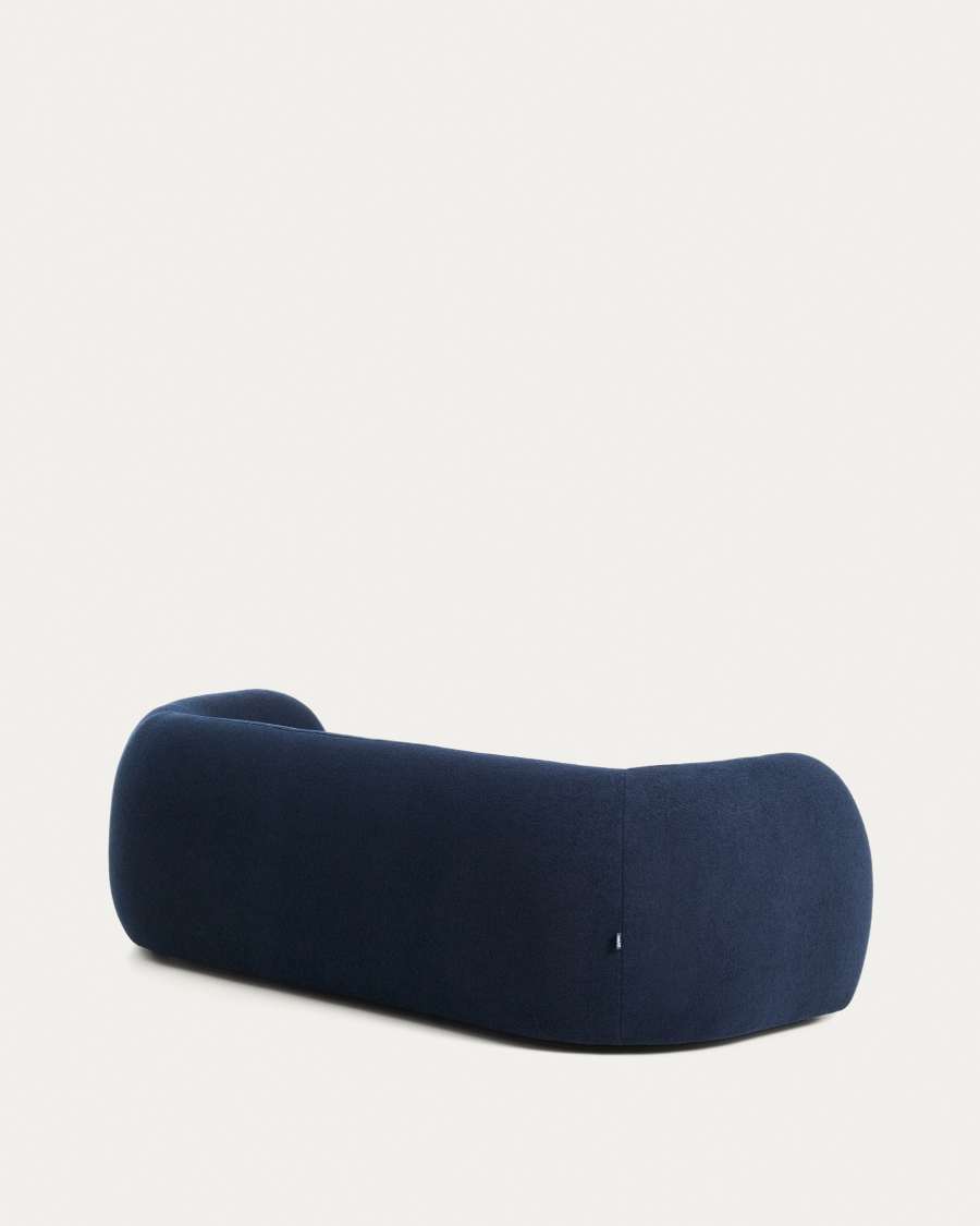 Martina navy blue bouclé 3-seater sofa 246 cm FSC Mix Credit