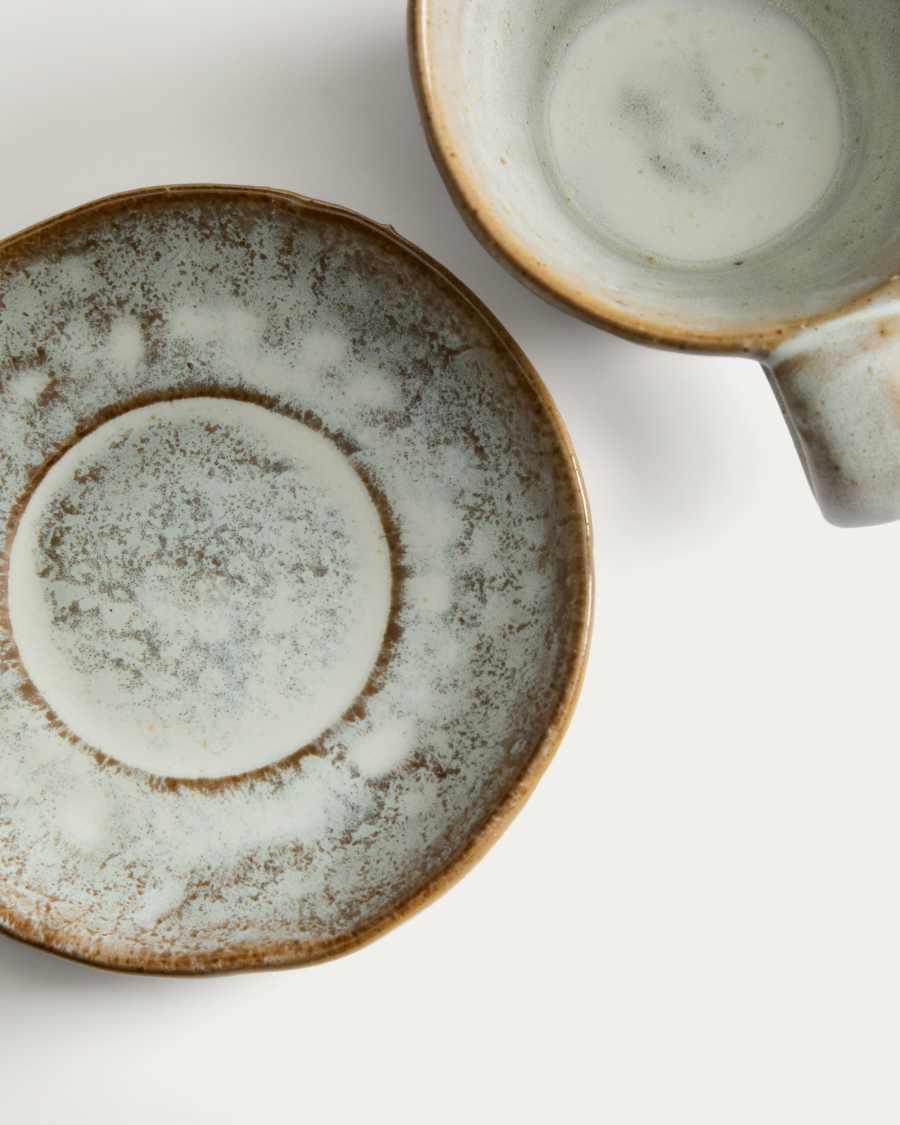 Tassa Alenia de ceràmica marró