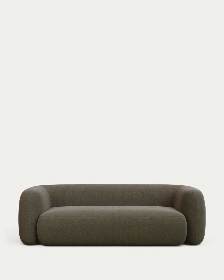 Martina green bouclé 3-seater sofa 246cm FSC Mix Credit