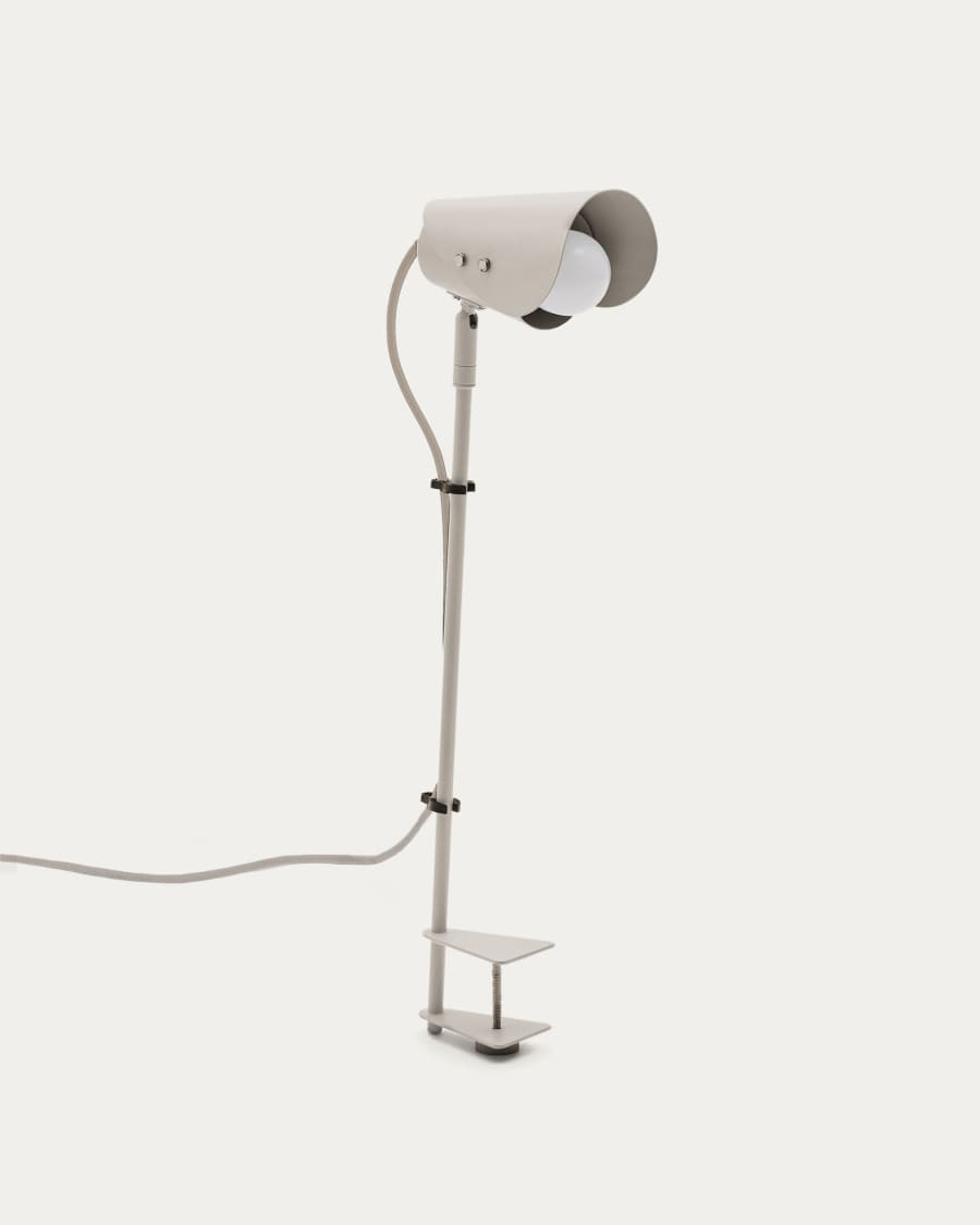 Jula desk lamp with clamp in grey metal