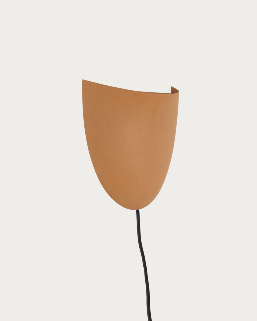 Applique da parete Nibla in metallo effetto terracotta