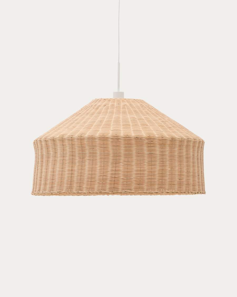 Ennia rattan lamp shade with light finish Ø65cm