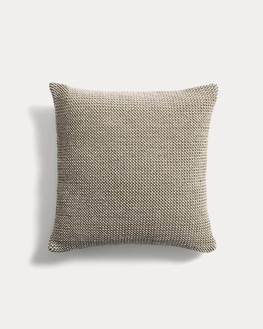 Narida green 100% cotton jacquard cushion cover 50 x 50cm