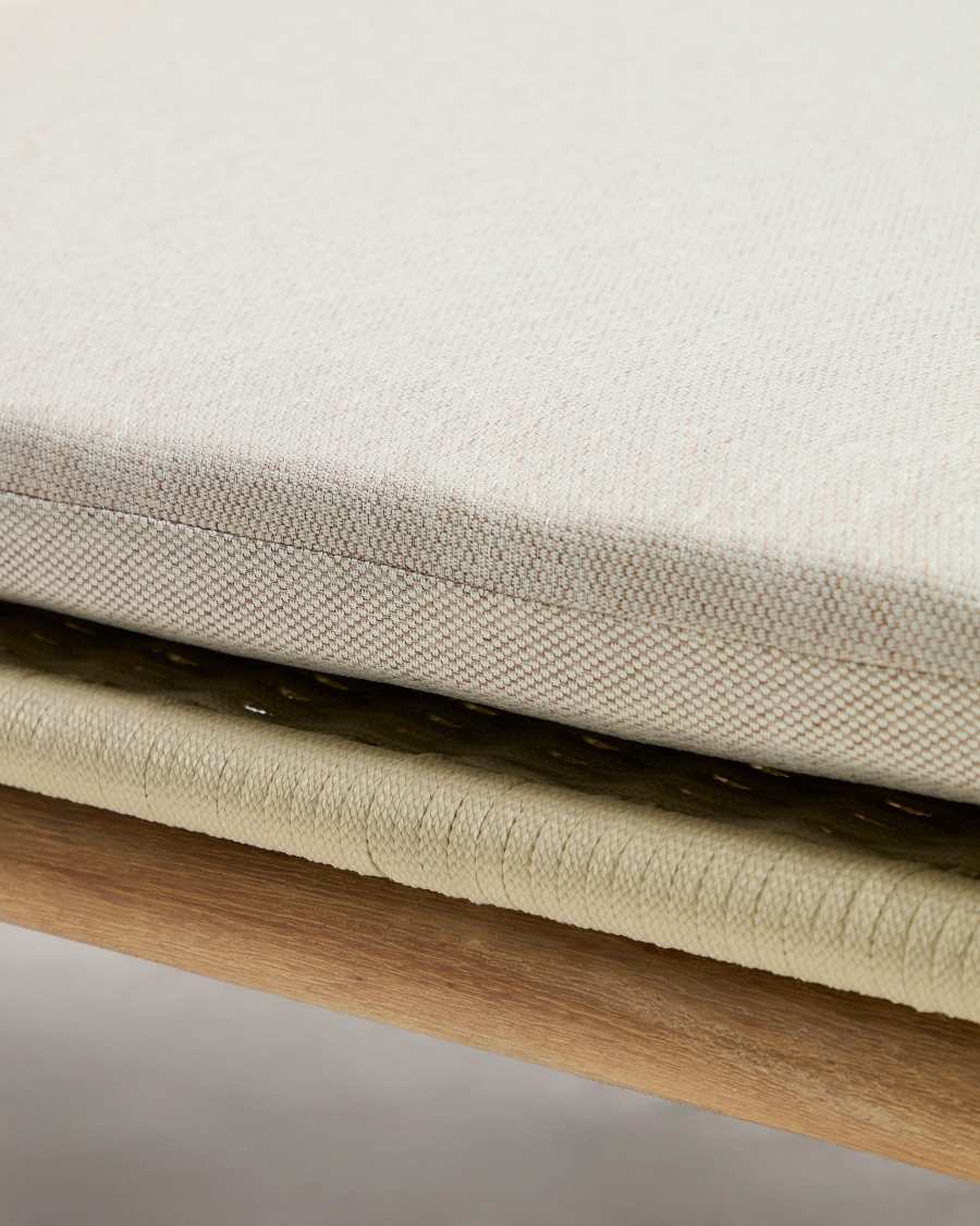 Ξαπλώστρα Alipa από μασίφ ξύλο ακακίας και 100% FSC εκρού σκοινί