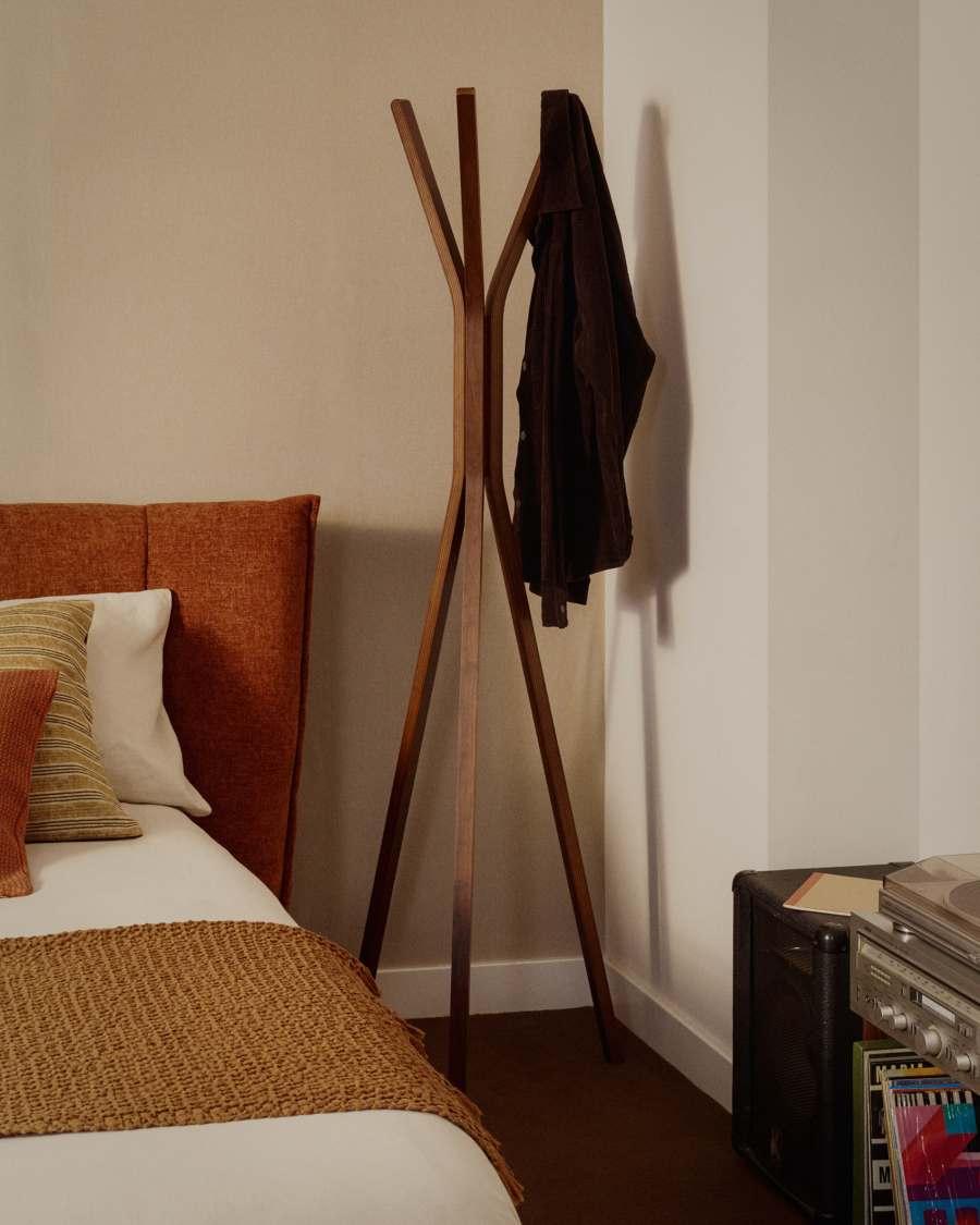 Porte-manteaux Chelsey bois d'hévéa 170 cm