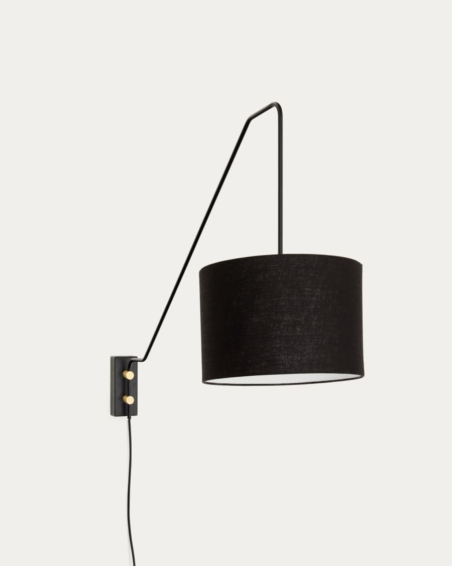 Jex wall lamp made of black painted metal
