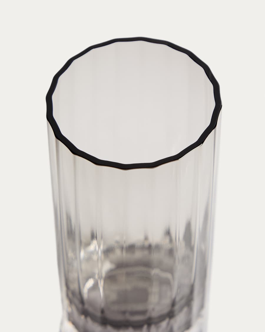 Clarien grey glass cup, 30 cl