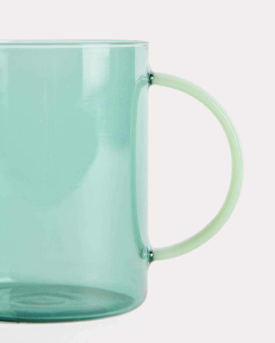 Micla green glass mug