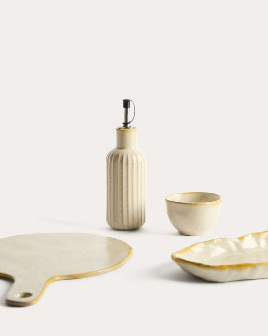 Belor white ceramic serving board 33 x 22.6cm