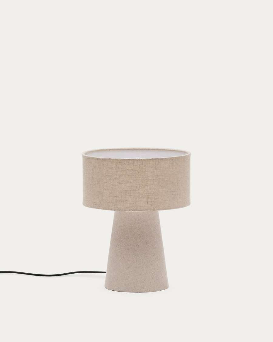 Algaida table lamp in grey fabric