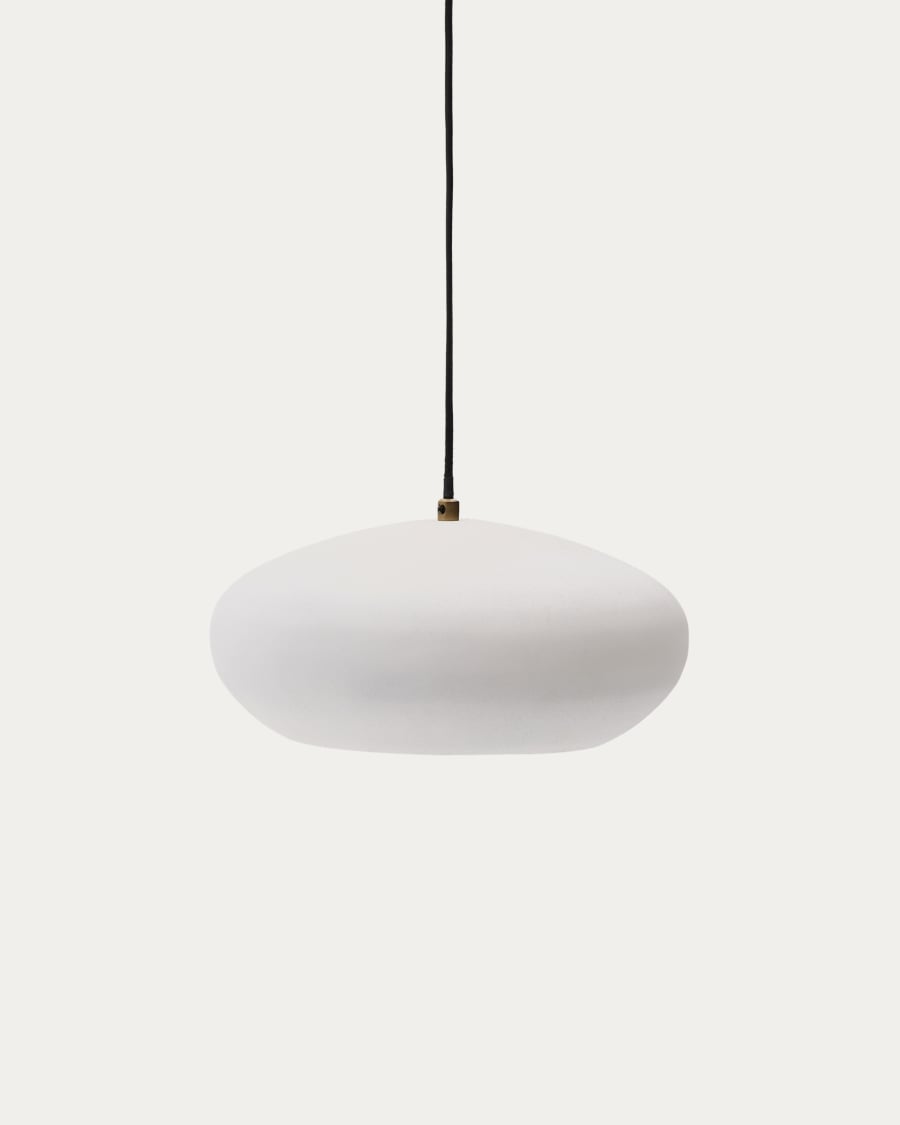 Lampada da soffitto Inda in metallo bianco Ø 30 cm