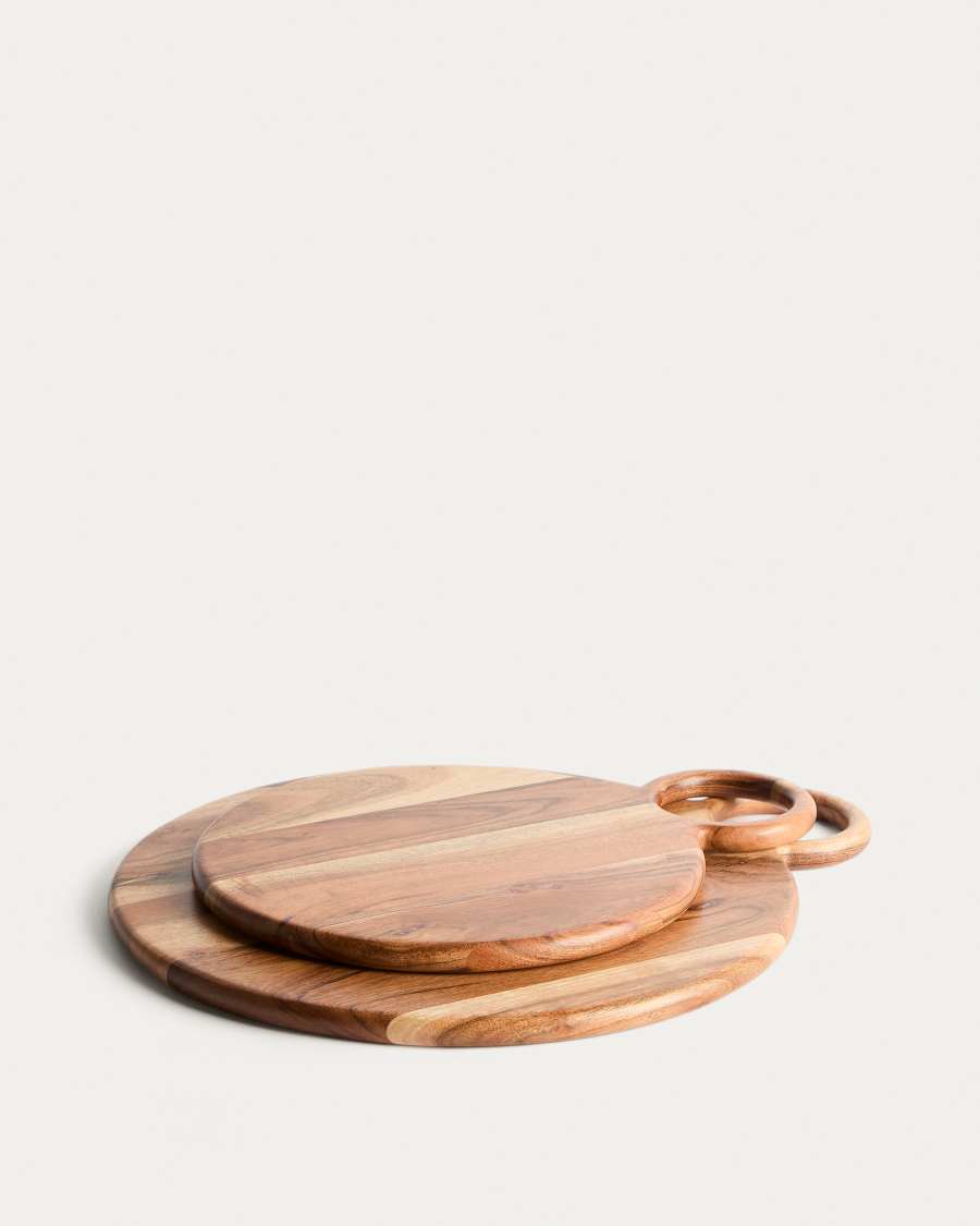 Dalme acacia wood serving board Ø35.5cm