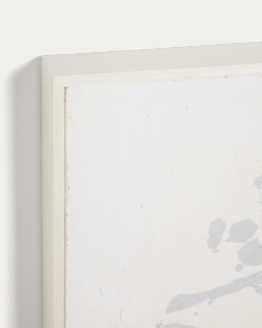 Πίνακας αφηρημένης τέχνης Erale γκρι και μπλε, ζωγραφισμένο στο χέρι 60 x 90 εκ