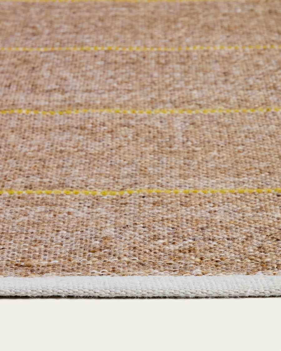 Denu beige 100% PET rug 200 x 300cm