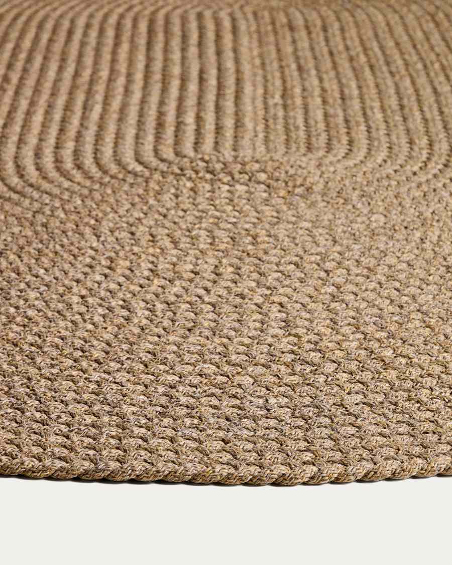 Despas beige synthetic fibre rug 160 x 230cm