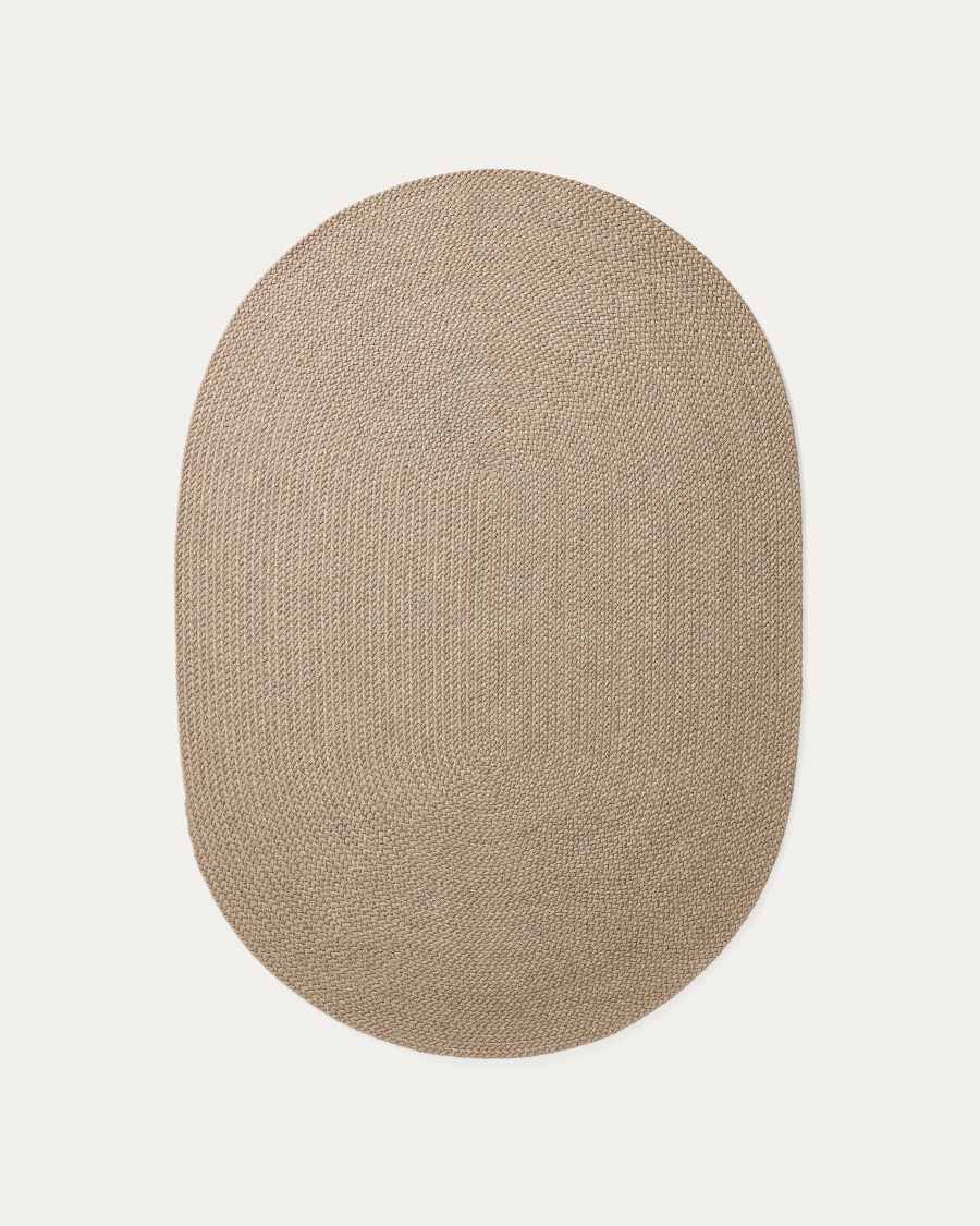 Despas beige synthetic fibre rug 160 x 230cm