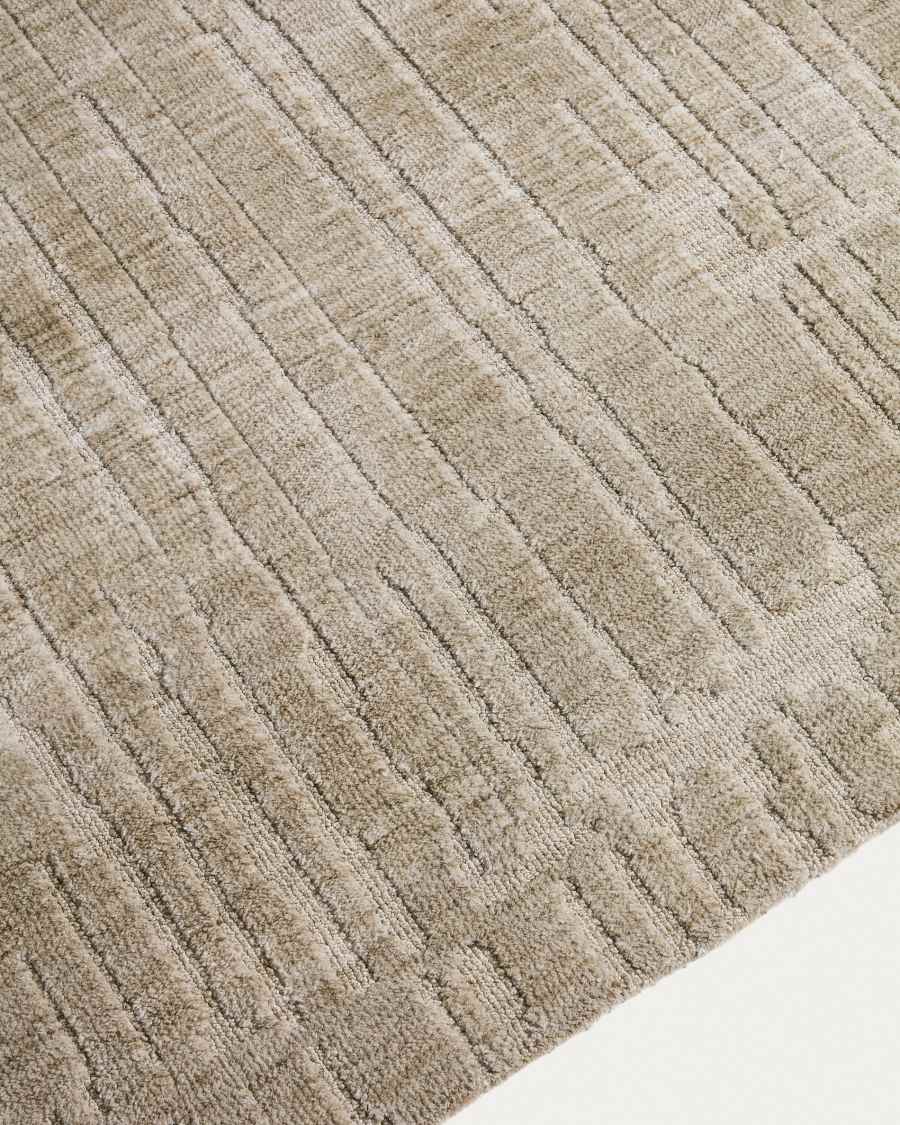 Tapis Eriana en fibres synthétiques vertes 200 x 300 cm